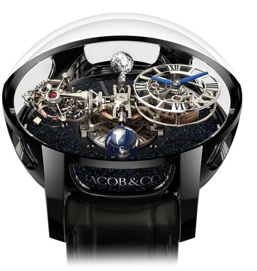 Review Jacob & Co Replica ASTRONOMIA TOURBILLON BLACK GOLD AT100.31.AC.SD.A watch